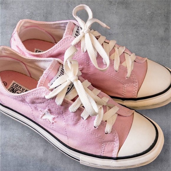 Converse Shoes - Converse One Star Shoe Sneakers Women’s Size 7.5 Pink Low Top Canvas